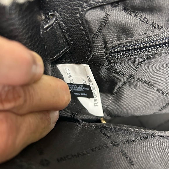 Michael Kors Black and Cream Satchel - Picture 16 of 16
